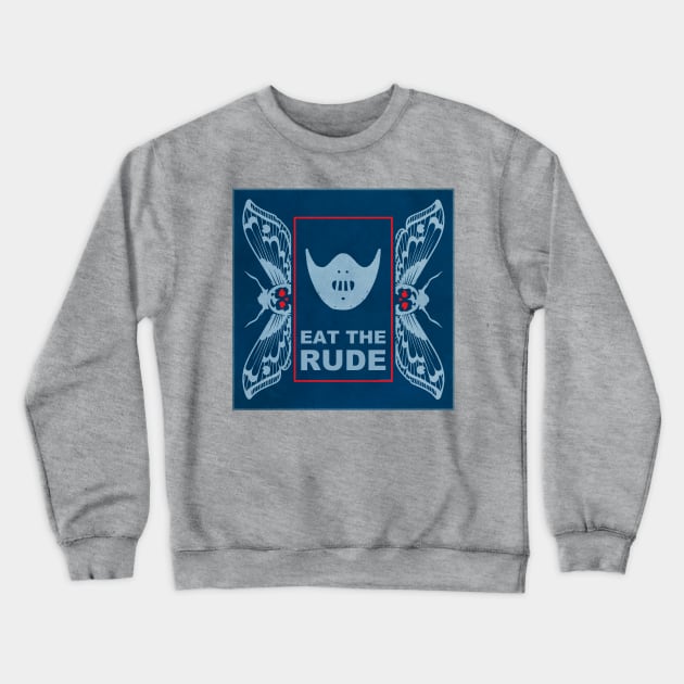 Hannibal Moth Eat the Rude Mask Crewneck Sweatshirt by OrionLodubyal